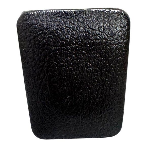 Vintage Snap-It Key Tote Key Case Black & Gold Leather With Red Interior Holder - Picture 3 of 6